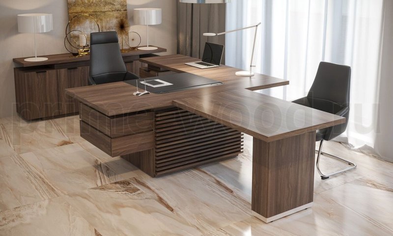 Мебель VP_Chicago n стол руководителя 190 темн. Дуб