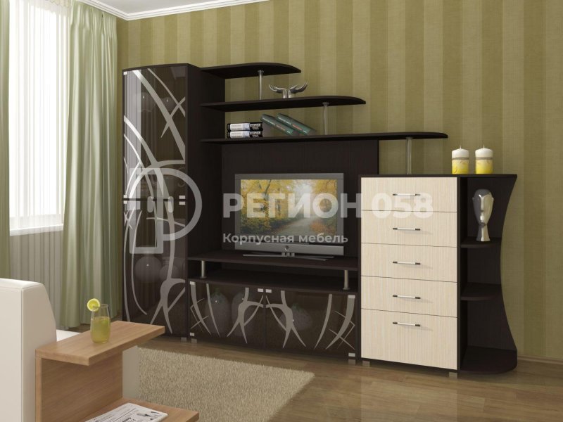 Стенка Джордан 6-559 венге слива