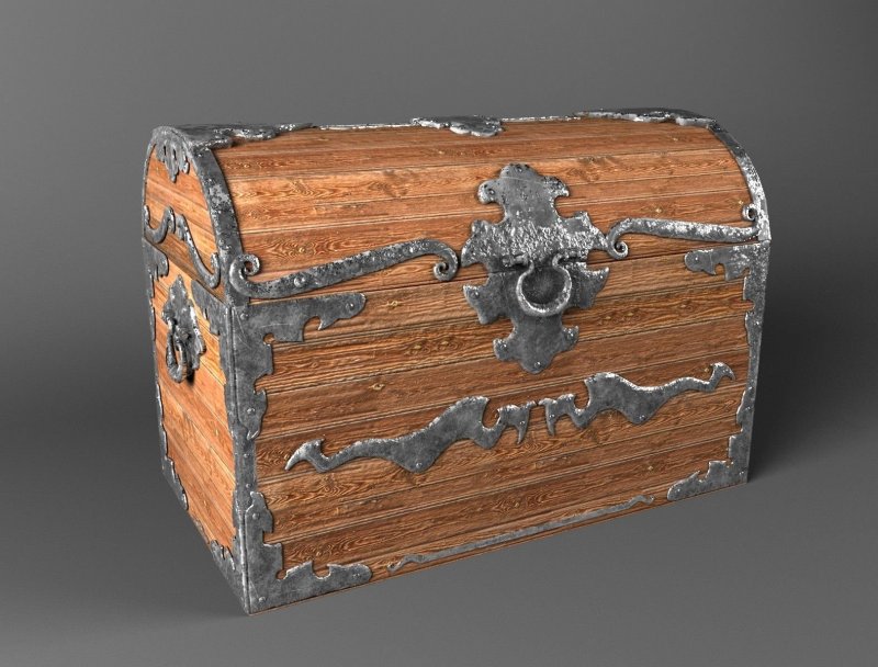 Сундук арт 3ds Max