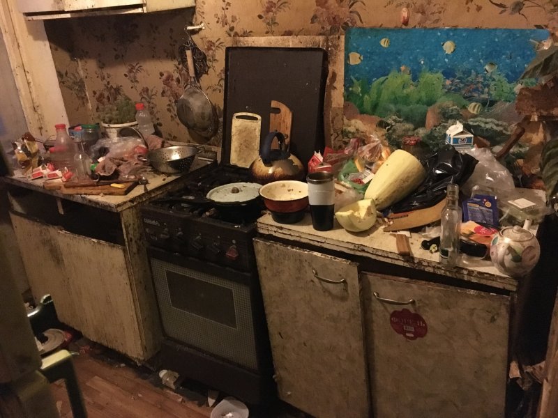 Грязные квартиры алкашей