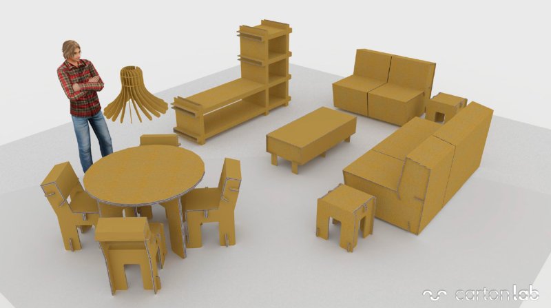 Игрушечная мебель из картона (77 фото)