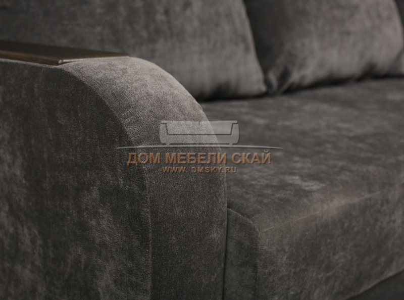 Диван Мономах серый велюр