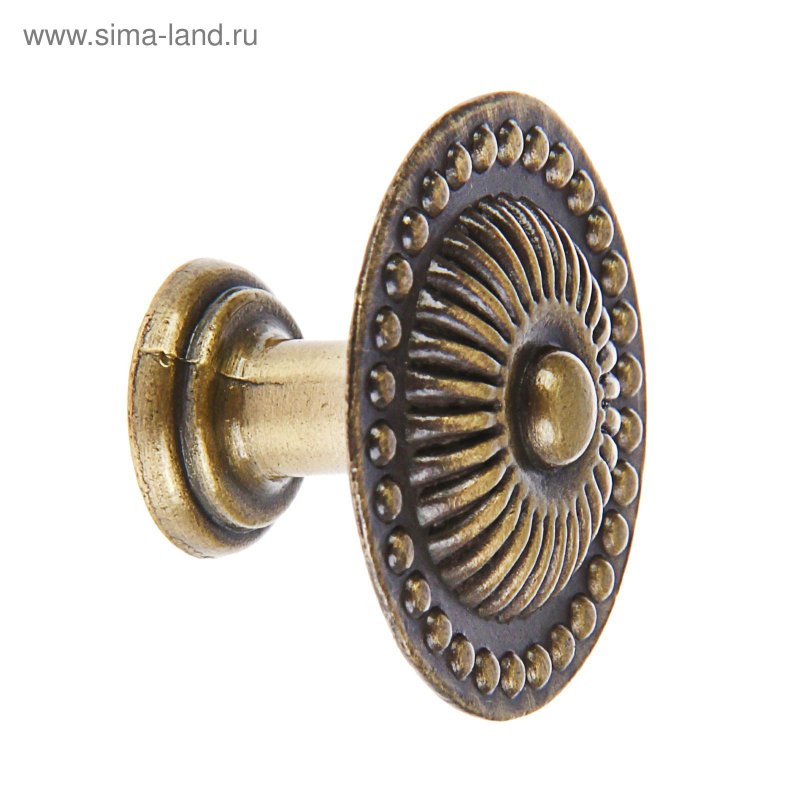 Ручка кнопка "713 l" бронза