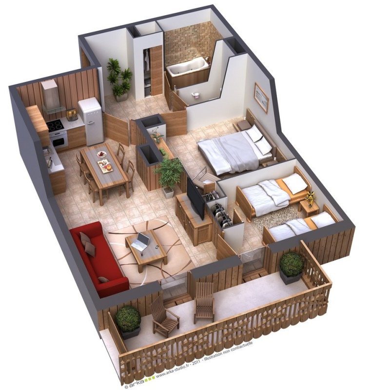 Floorplan 3d проекты