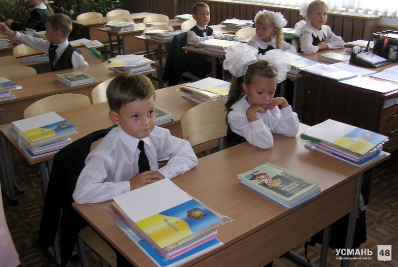 Дети за партами 1 класс школа