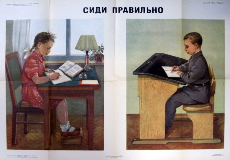 Сиди правильно. Плакат