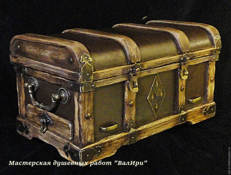 Сундук из кожи
