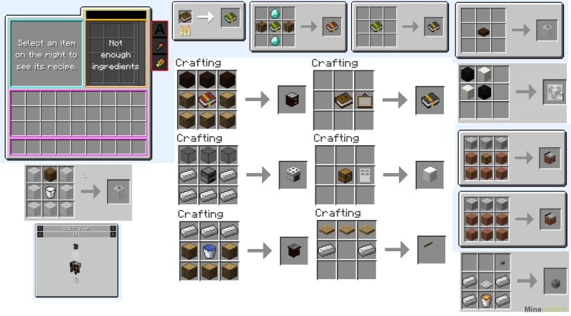 Minecraft Furniture Mod крафты
