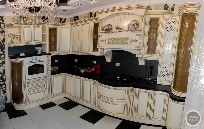 Кухня Люция кремона слоновая кость с патиной