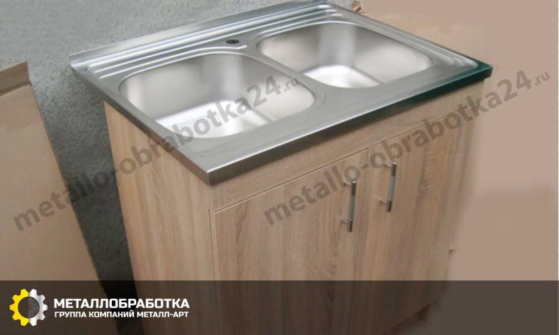 Кухонная мойка накладная 80х60