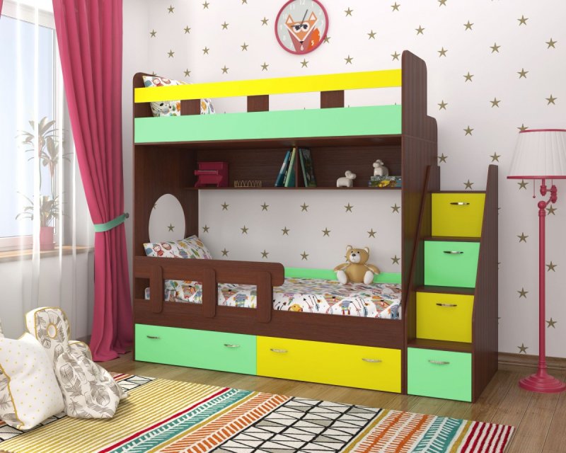 Двухъярусная кровать Артем домик 160x80