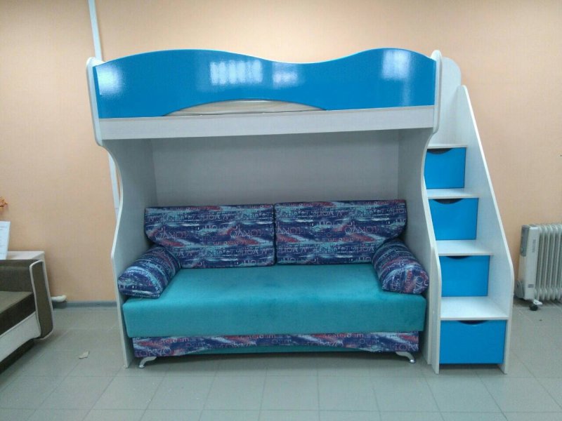 Двухъярусная кровать с диваном Боровичи мебель