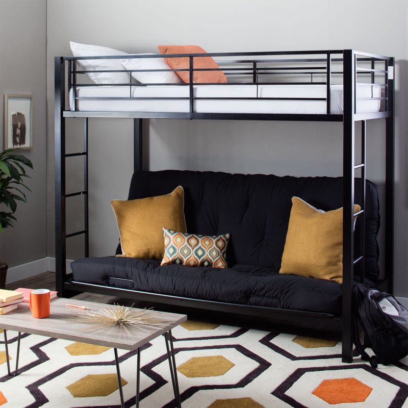 Двухъярусная кровать Twin/Full Bunkbed w/Futon