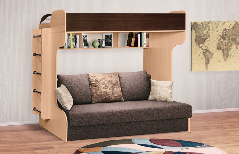 Двухъярусная кровать Twin/Full Bunkbed (Futon not included)