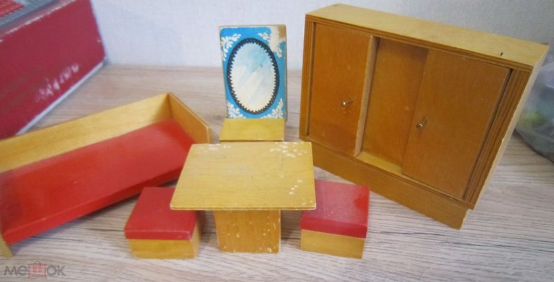 Игрушка мебель деревянная СССР