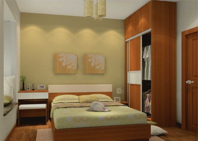 Интерьер спальни 3х4,5