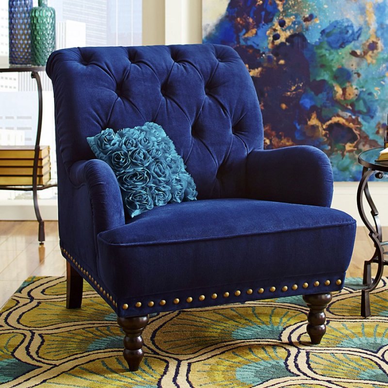 Кресло Томас Velvet Blue