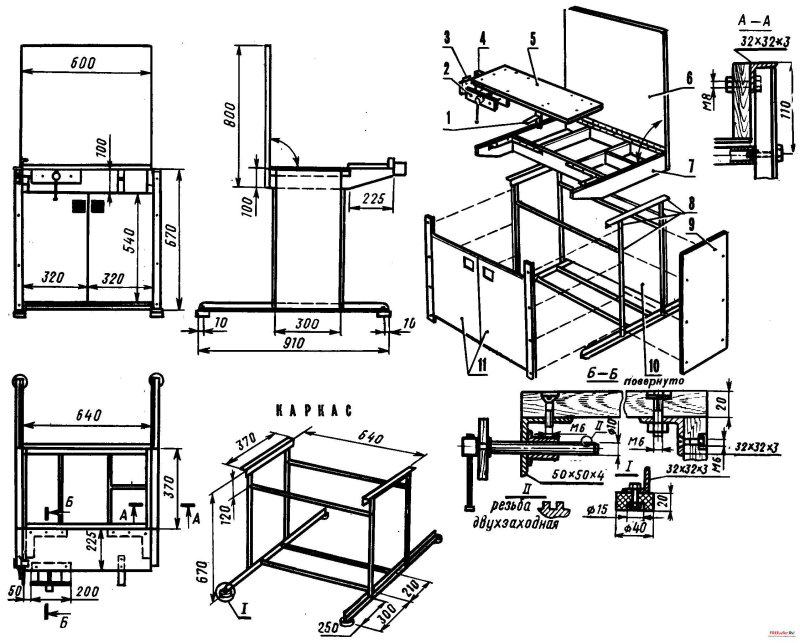 Верстак столярный workbench