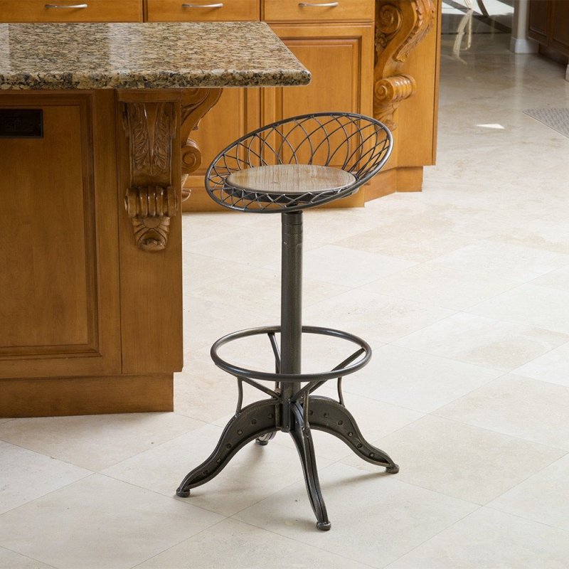 Барный стул Alonzo Bar Stool Gray