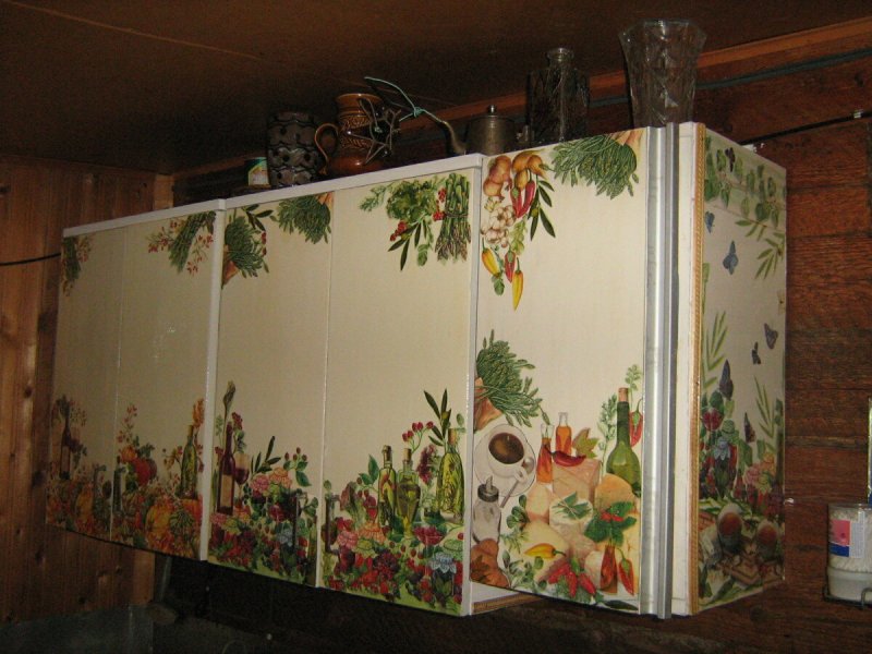 Перекраска кухонной мебели