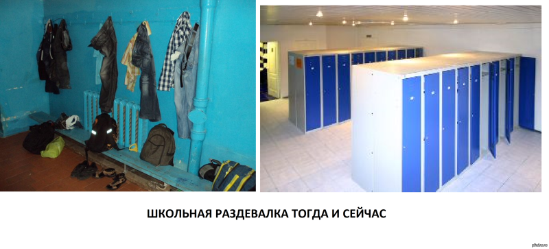 Раздевалка в школе