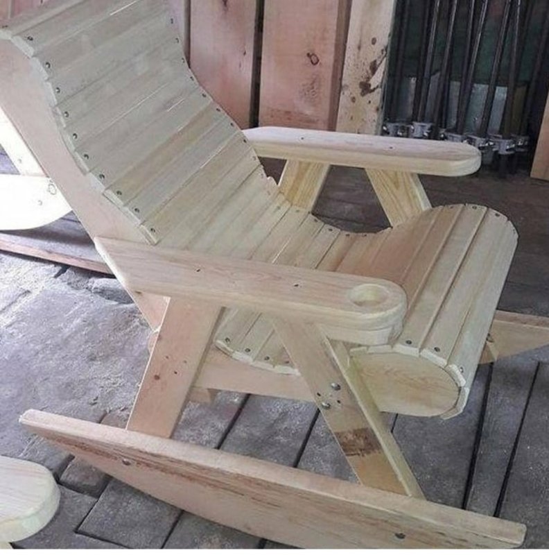 Садовое кресло из фанеры