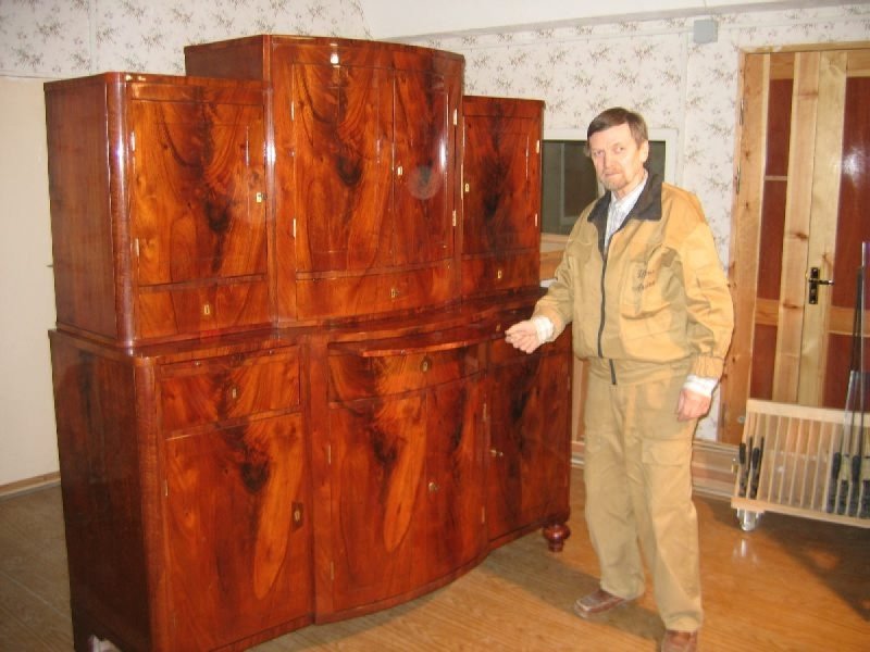 Спальный гарнитур шпон карельская береза